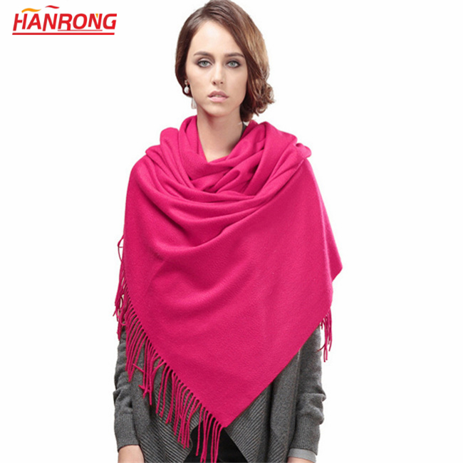 Winter New Keep Warm Stars Loves No Dyeing Water Ripple Fringe Pashmina and Wool Blended Shawl Scarf