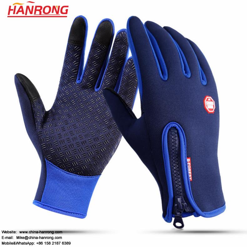 Winter Keep Warm Touch Screen Thicken Waterproof Non-slip Diving Cloth Skiing Gloves