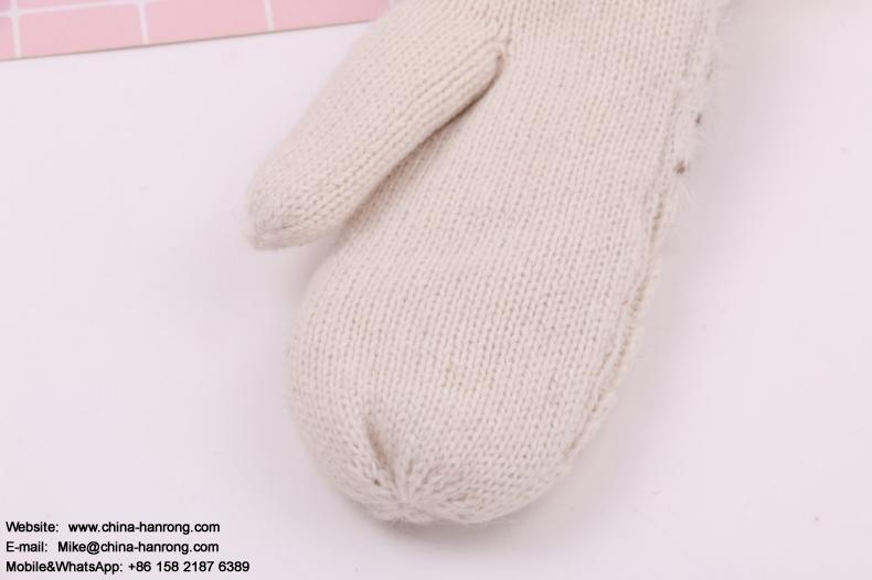New Students Keep Warm Thickening Gloves Jacquard Lovely Wool Knitting Gloves